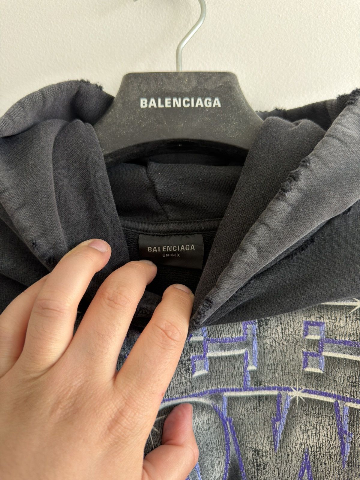 Balenciaga *RARE* BALENCIAGA DEMNA SEE NOW BUY NOW 3 BOXY HOODIE FADED Size US L / EU 52-54 / 3 - 5 Thumbnail