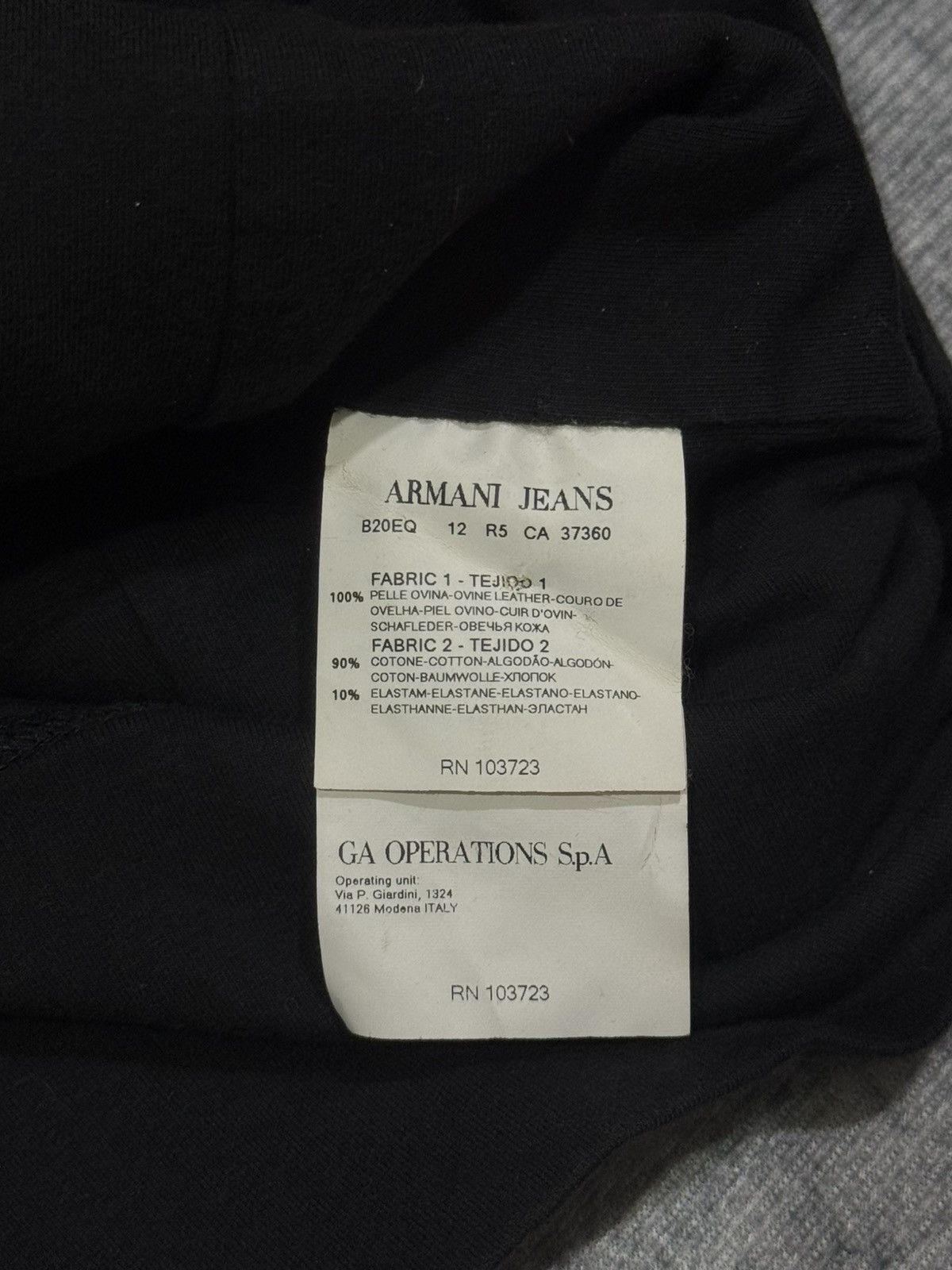 Emporio Armani Armani Jeans - Sheepskin Leather Jacket Size M / US 6-8 / IT 42-44 - 12 Thumbnail