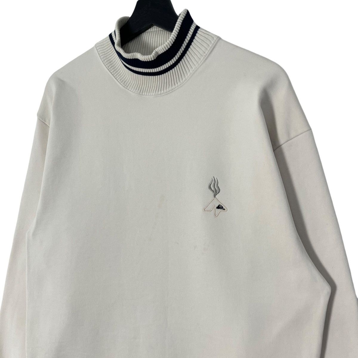 Quiksilver × Vintage Vintage 90s Quicksilver Turtleneck Collar Sweatshirt Size US L / EU 52-54 / 3 - 2 Thumbnail