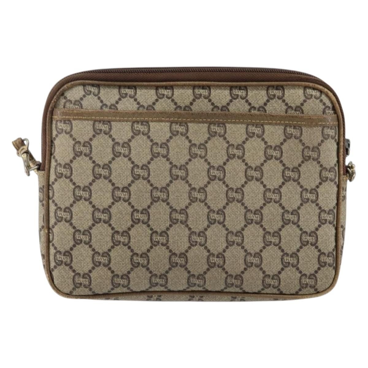 Gucci GUCCI GG Plus Supreme Shoulder Bag Pvc Leather Beige Gold Size ONE SIZE - 3 Thumbnail