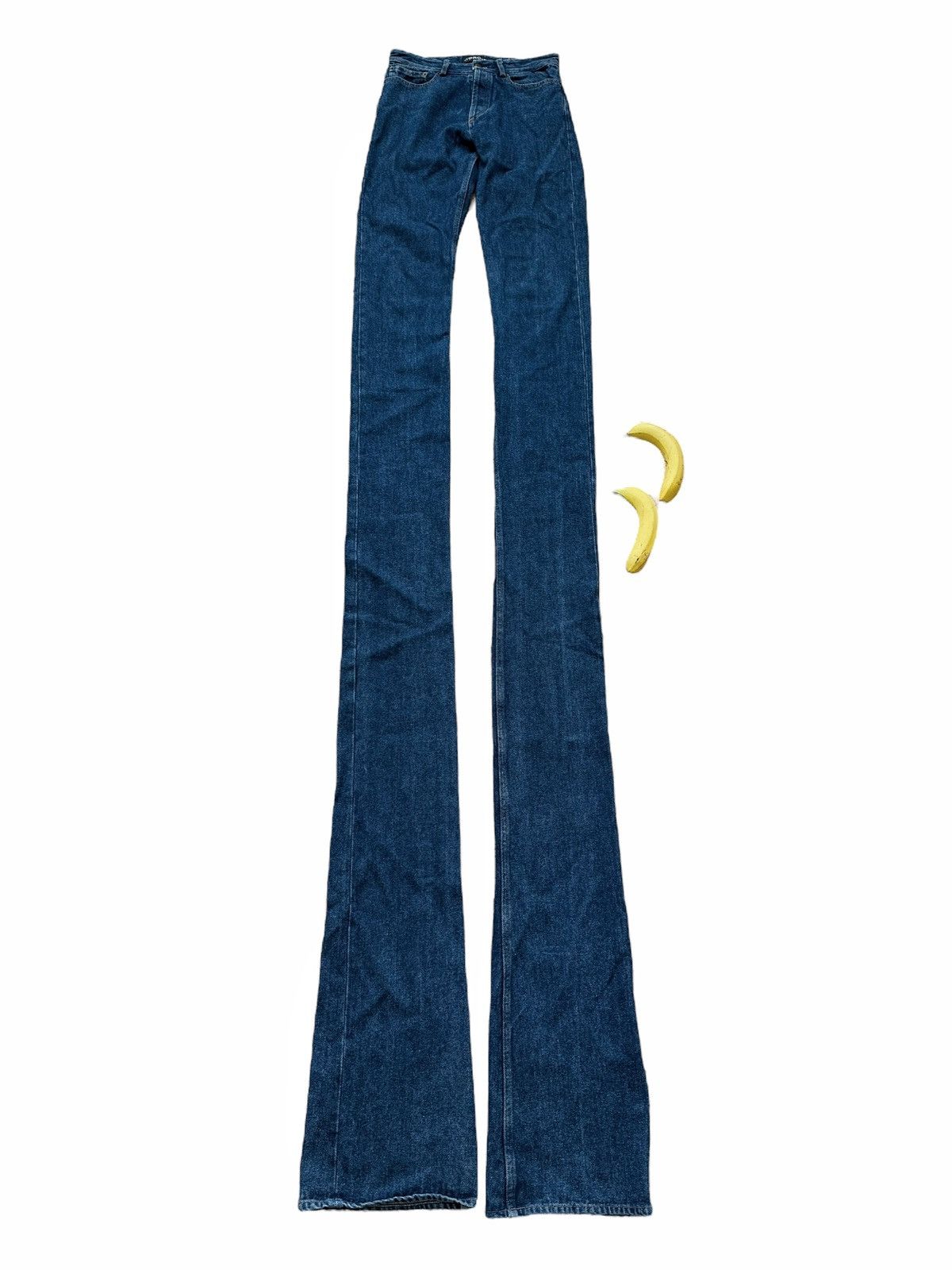 Y/Project 7 Foot Long Ultra Inseam Stack Denim Jeans Size US 28 / EU 44 - 1 Thumbnail