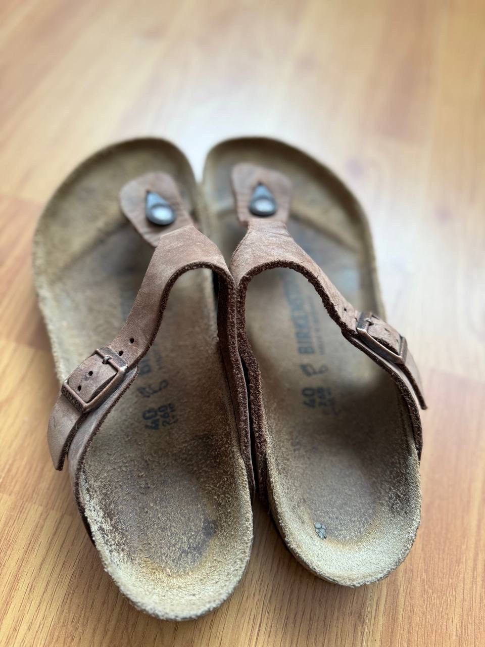 Birkenstock Vintage Birkenstock Leather Toe Thong Flip Flop Sandals Size US 10 / IT 40 - 4 Thumbnail