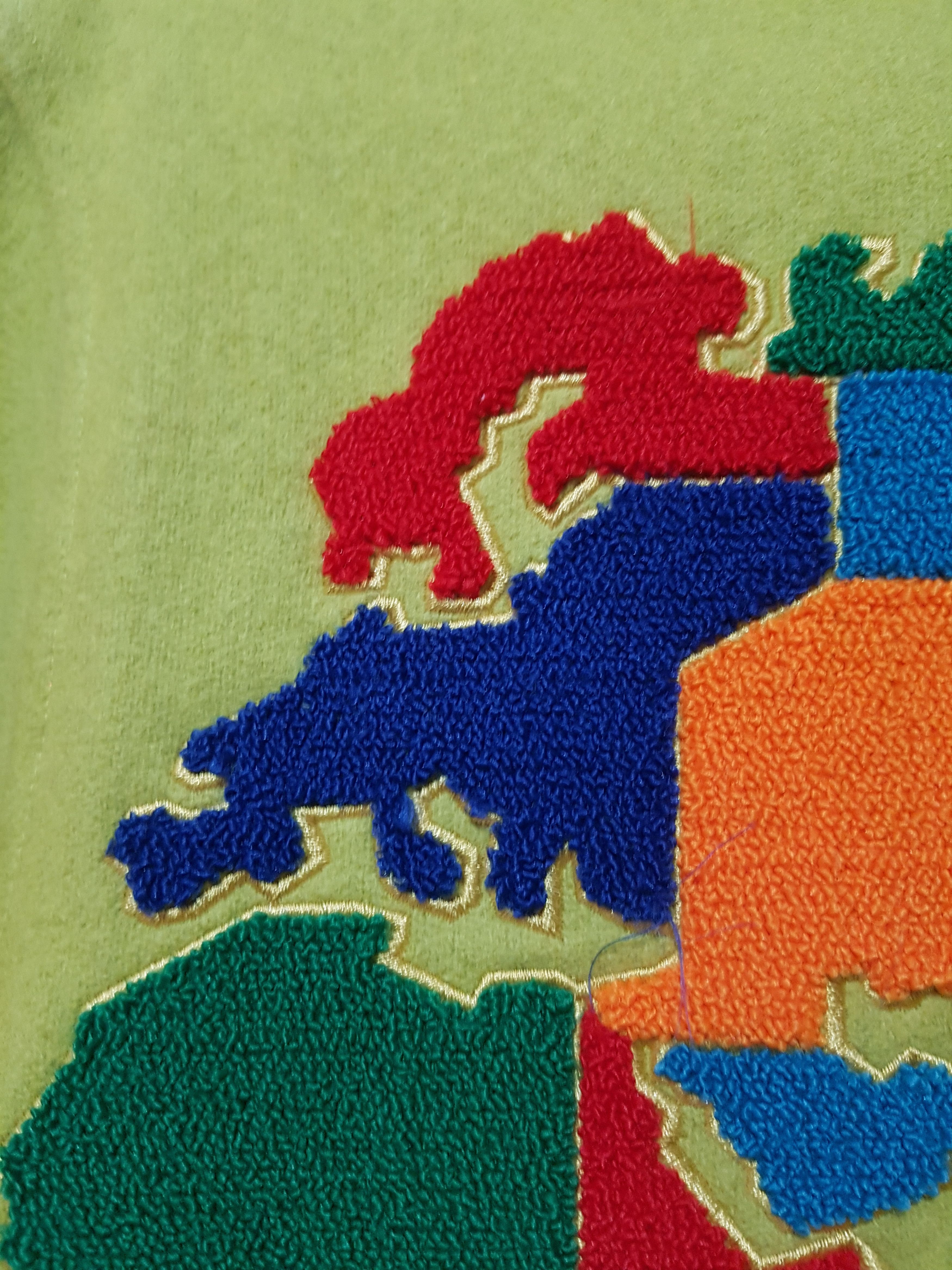 Adidas × Jeremy Scott Globe Varsity Letterman Jacket Wool Bomber World Map Size US XS / EU 42 / 0 - 8 Thumbnail