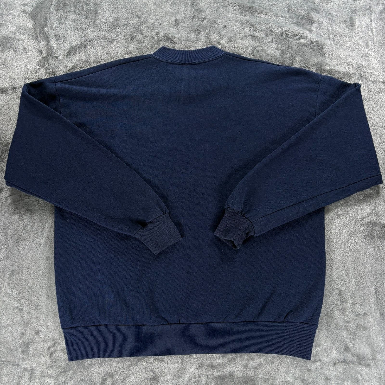Jerzees Vintage 80s Jerzees Atlanta Sweatshirt XL Made in USA Navy C Size US XL / EU 56 / 4 - 2 Thumbnail