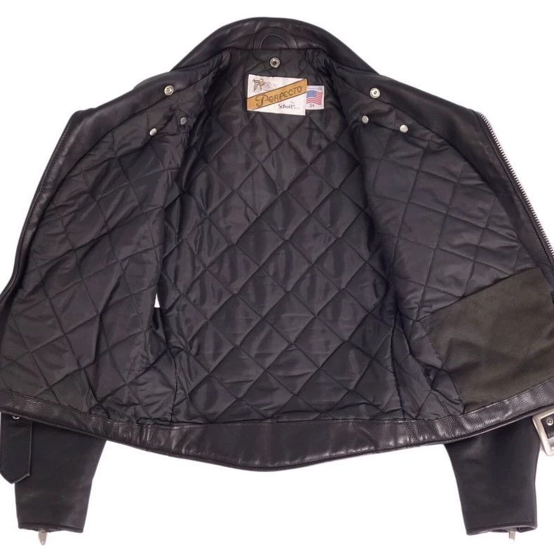 Schott Schott Cable-stayed leather jacket, heavy cowhide Size US XXS / EU 40 - 5 Thumbnail