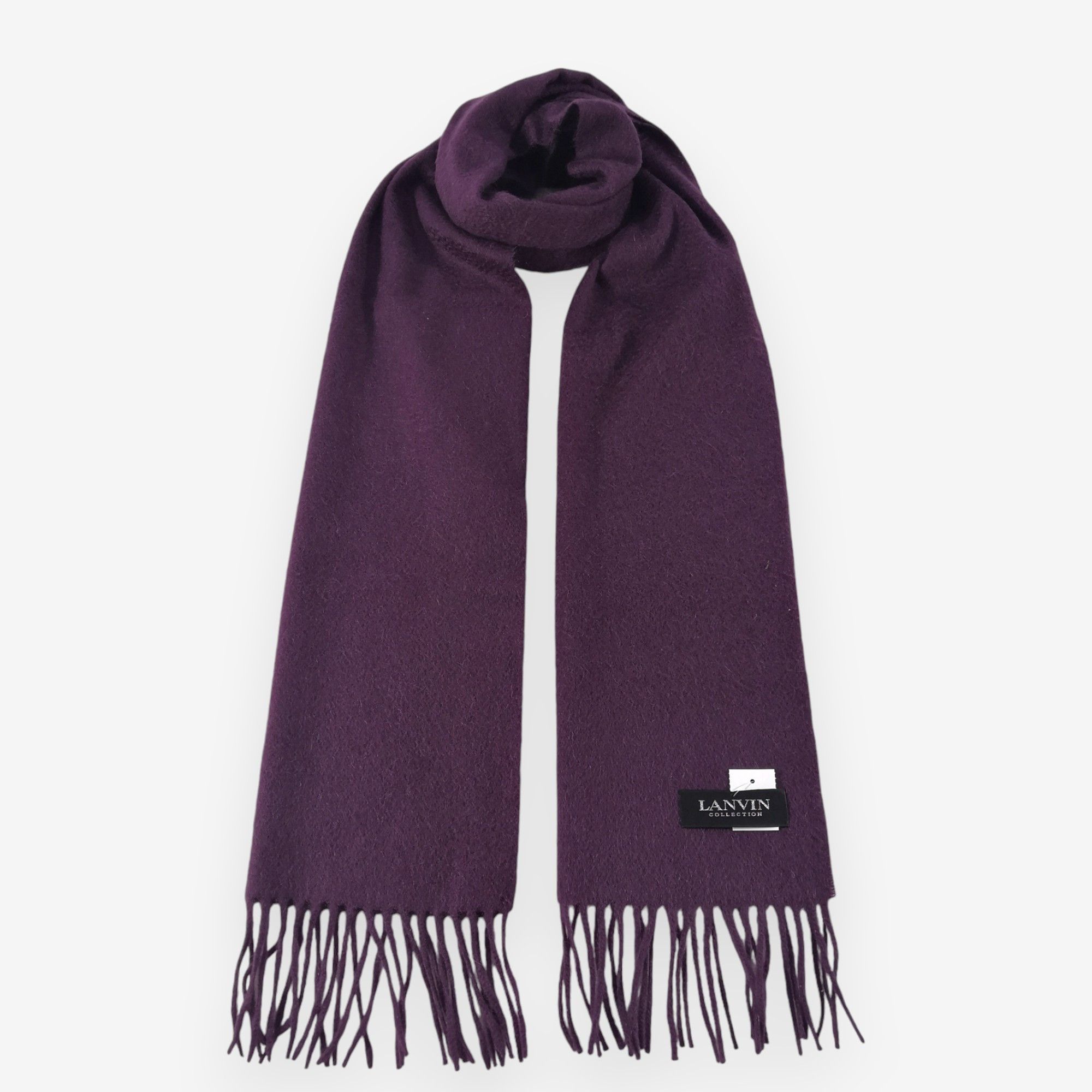 Vintage Lanvin Scarf Wool Cashmere Muffler Scarves
