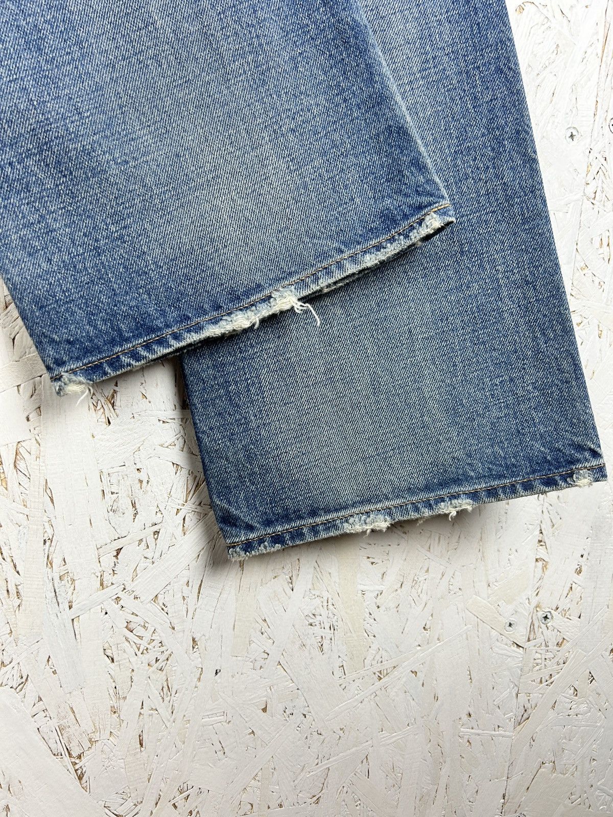 Celine Celine Hedi Gold Triomphe Union Wash Bootcut Denim Jeans Size 28" / US 6 / IT 42 - 10 Thumbnail