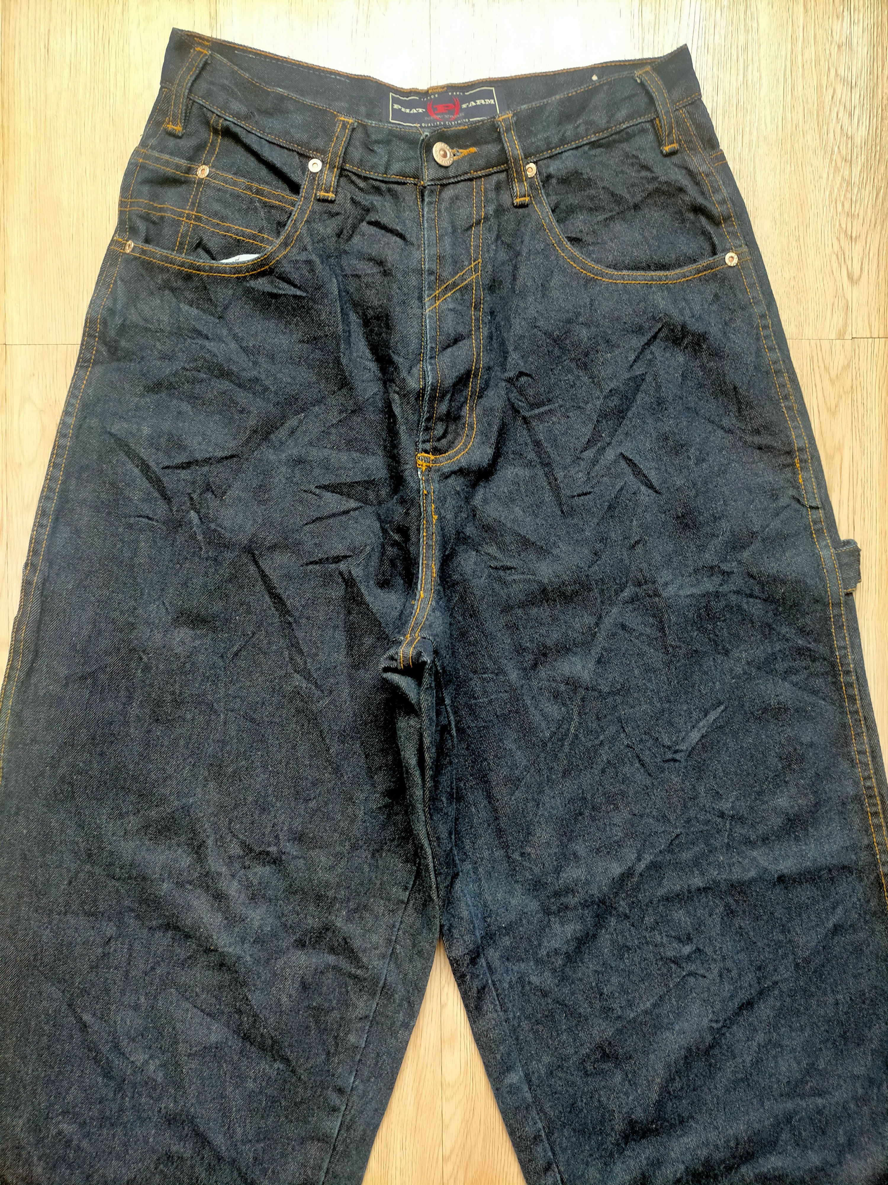 JNCO Phat Farmer Carpenter Baggy Jeans Hip Hop Style Size US 30 / EU 46 - 3 Thumbnail