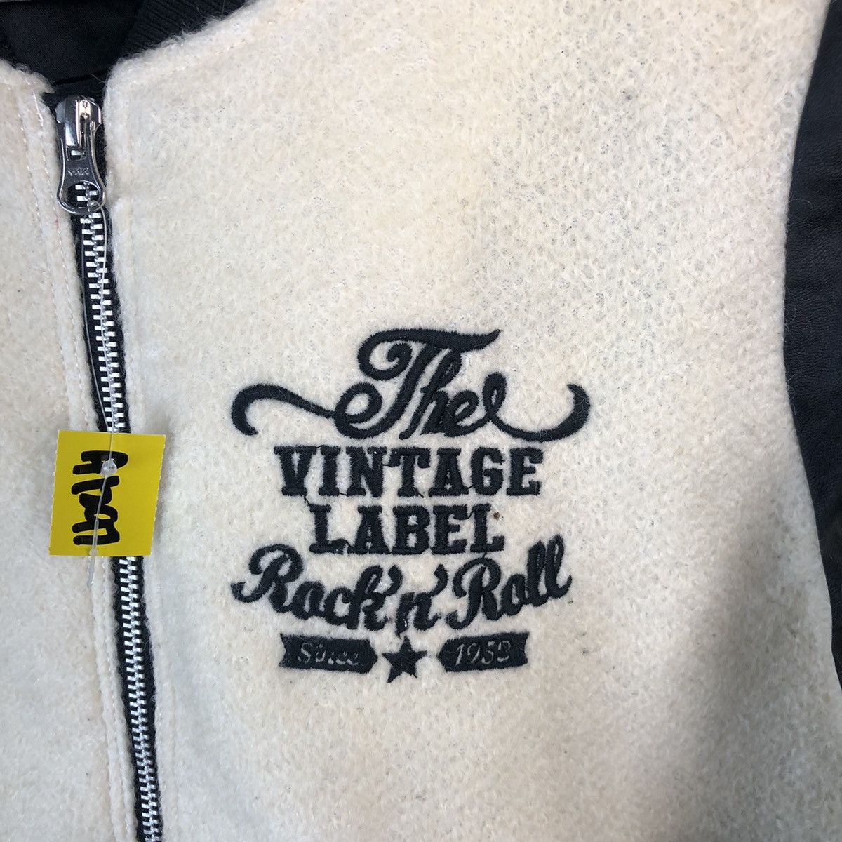 Japanese Brand Garula White Bombers varsity Jacket #A1297 Size M / US 6-8 / IT 42-44 - 9 Thumbnail