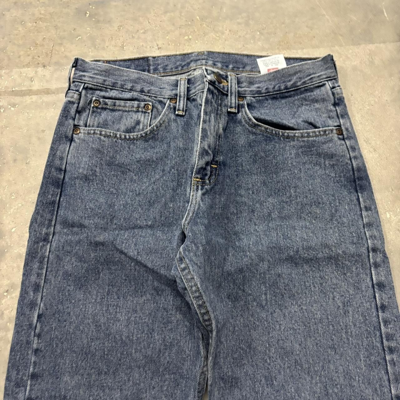 Japanese Brand × Vintage Crazy Vintage Y2K/2000s Grunge Dark Wash Essential Denim Jeans! Size US 29 - 5 Thumbnail