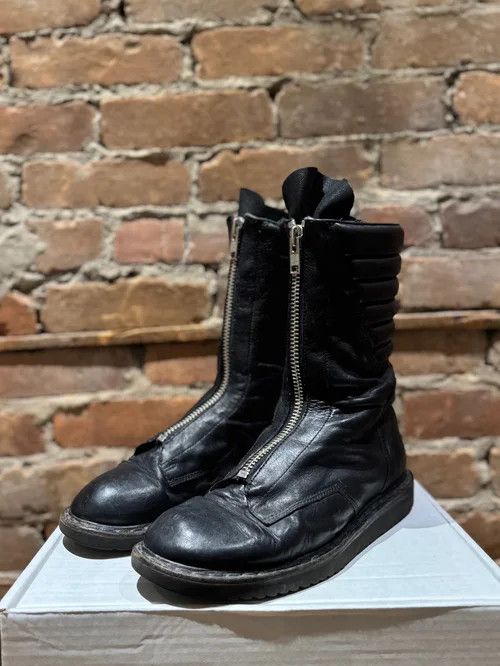 Rick Owens × Rick Owens Drkshdw Rick Owens Front Zip Boots | Grailed