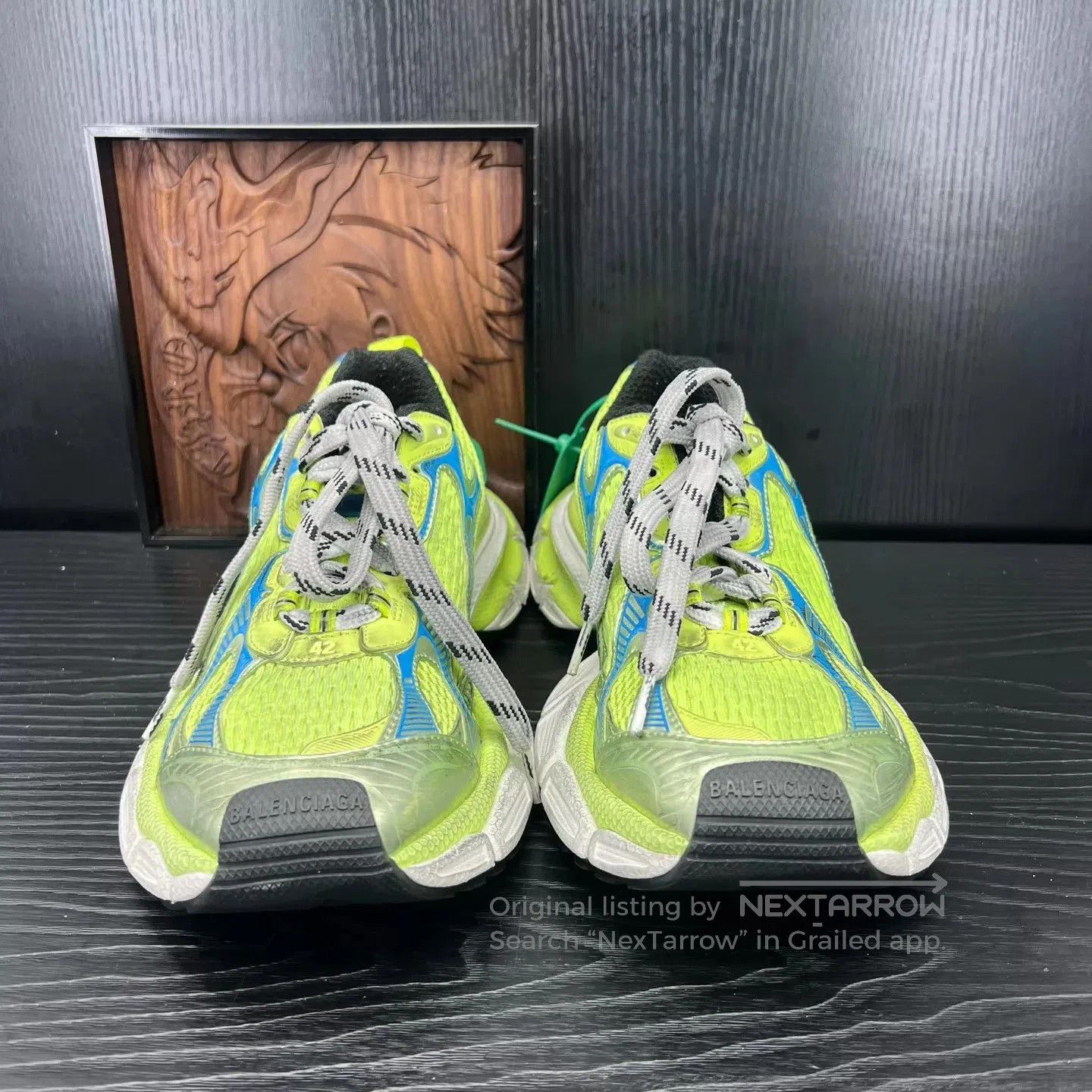 Balenciaga Green Mesh Lowtop Sneakers Size 9. Size US 9 / EU 42 - 5 Thumbnail
