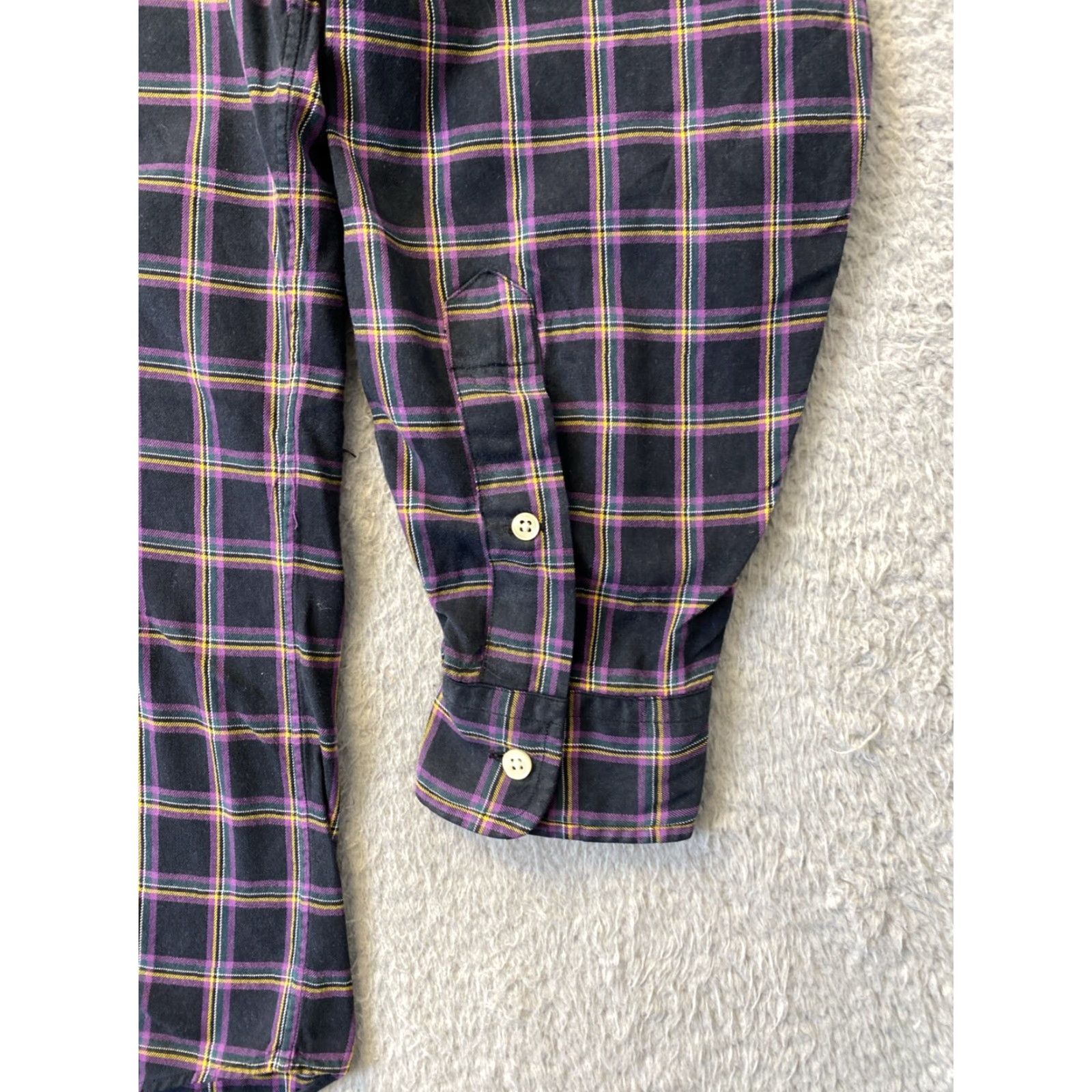 Polo Ralph Lauren VINTAGE Polo Ralph Lauren Classic Button-Up Shirt, Mens M, Black Plaid, Long Sleeve, Casual, Signature Pony Logo Size US M / EU 48-50 / 2 - 5 Thumbnail