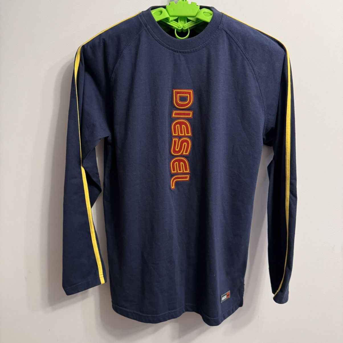 Diesel Diesel Vintage Vertical Logo Long Sleeve Navy L Size US L / EU 52-54 / 3 - 1 Thumbnail