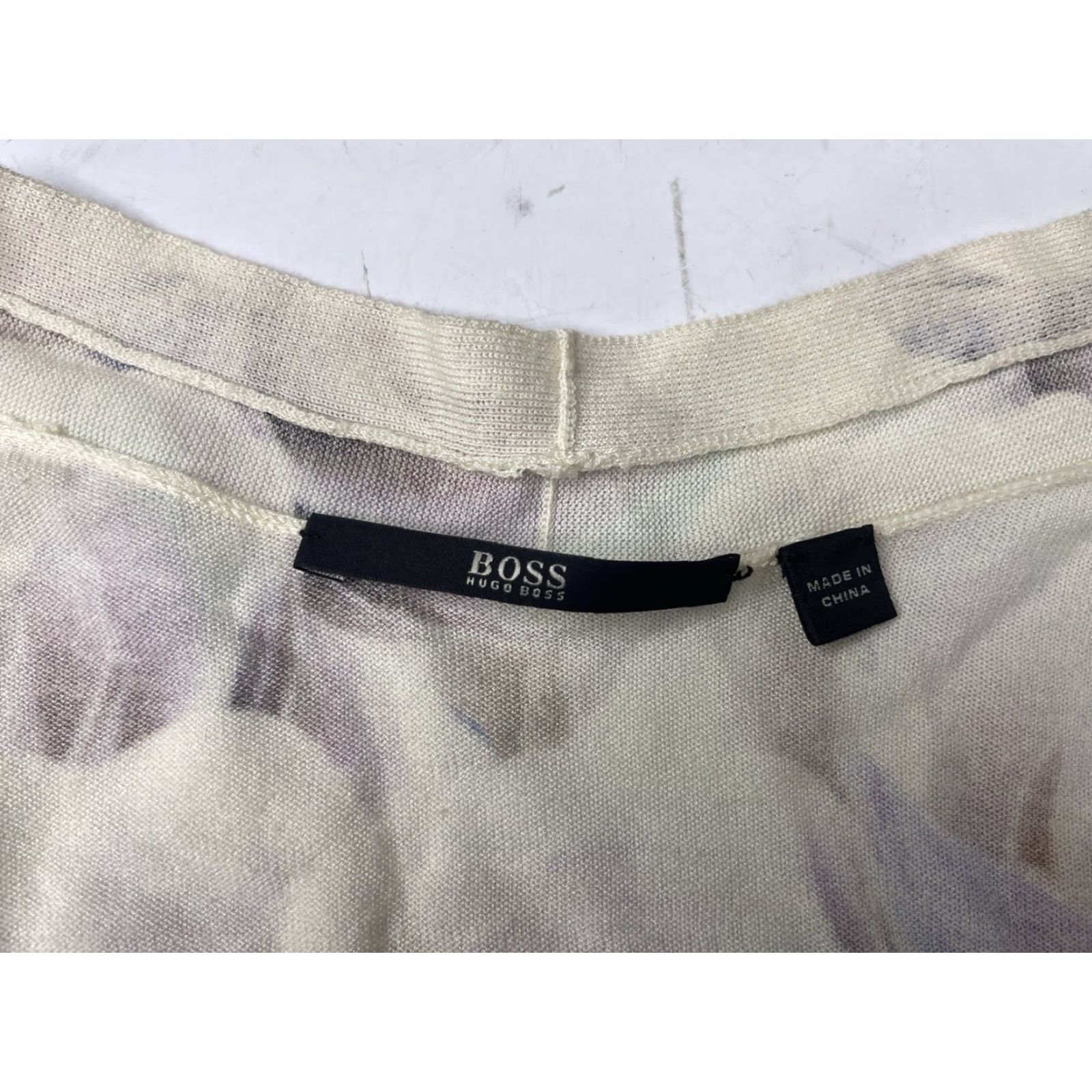 Hugo Boss HUGO BOSS Women Cardigan Jumper Sweater Multicolor Cotton Viscose Medium Knit Long Sleeve V-Neck Button Casual Size M / US 6-8 / IT 42-44 - 3 Thumbnail