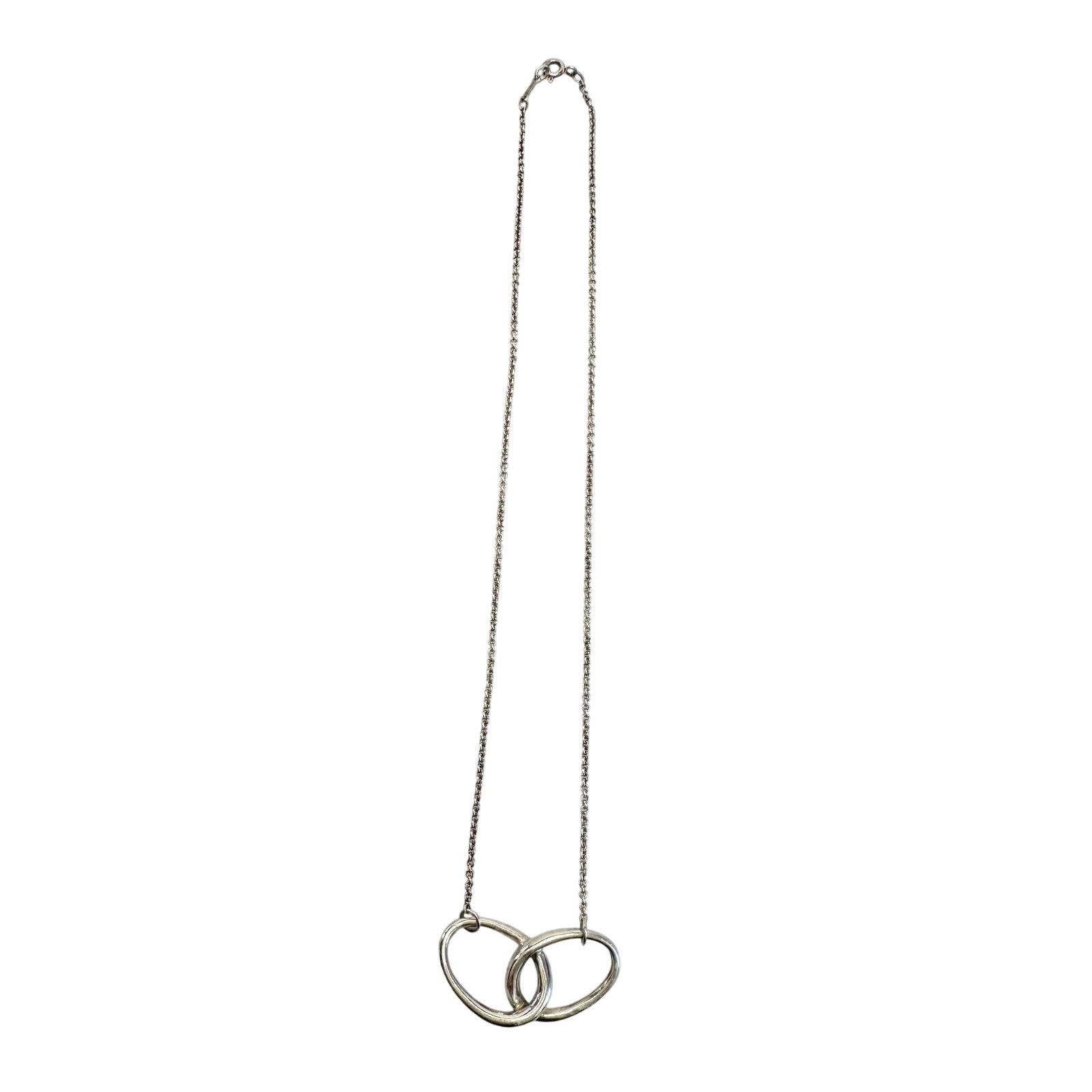 Tiffany & Co. Tiffany and Co Elsa Peretti Large Double Loop Necklace 15" Size ONE SIZE - 5 Thumbnail