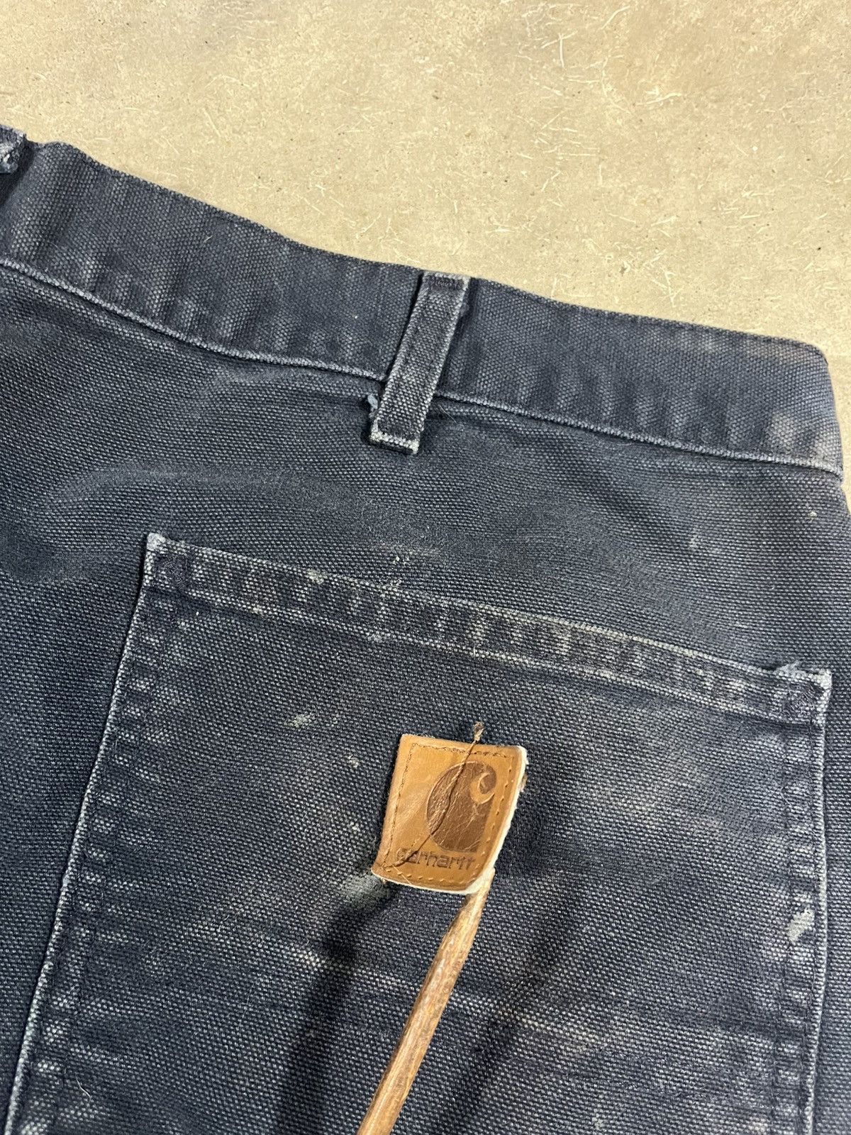 Carhartt Carhartt B11 MDT Work Pants Faded Painted Navy Blue Size US 37 - 6 Thumbnail