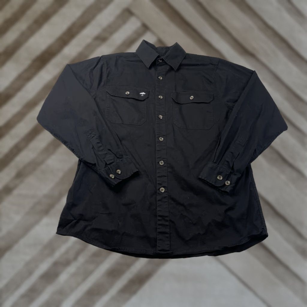 Vintage Arborwear Shirt Mens M Black Cotton Polyester Canvas Button-Up with Pockets Casual Workwear Size US M / EU 48-50 / 2 - 1 Thumbnail
