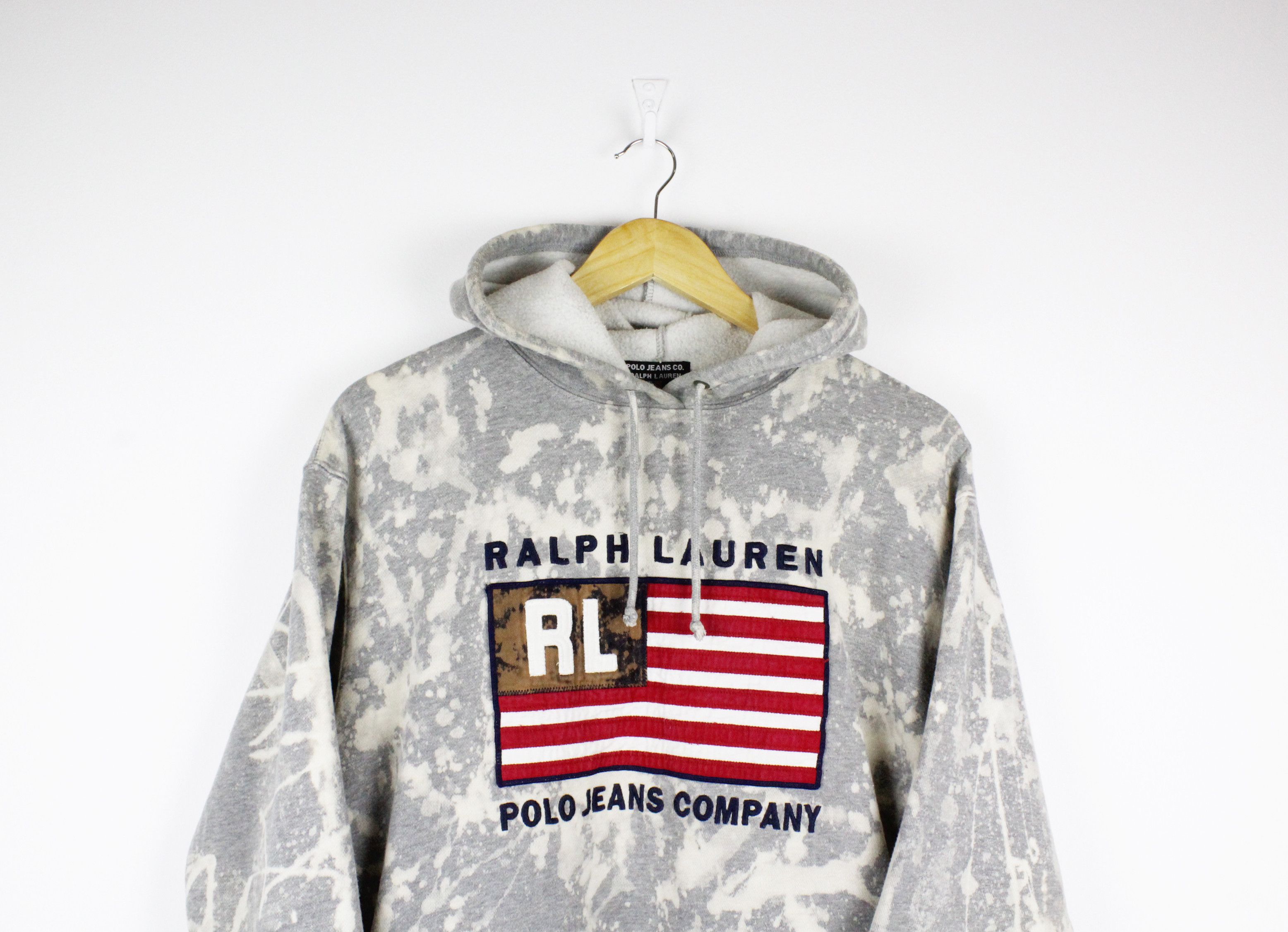 Polo Ralph Lauren Vintage Polo Jeans by Ralph Lauren Logo Tie Dye Hoodie 90s Size US S / EU 44-46 / 1 - 2 Thumbnail