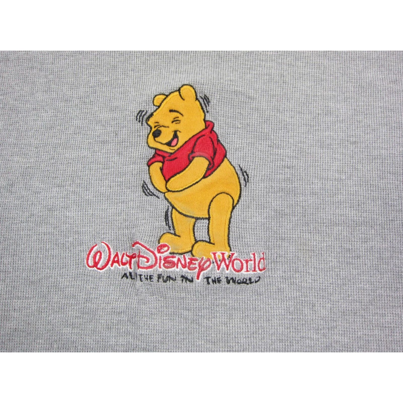 Disney VINTAGE Disney Winnie the Pooh Polo Shirt Womens 2X Gr ay Polo Shirt 70s 90s Disney World Parks Womens Size XXL / US 16-18 / IT 52-54 - 3 Thumbnail