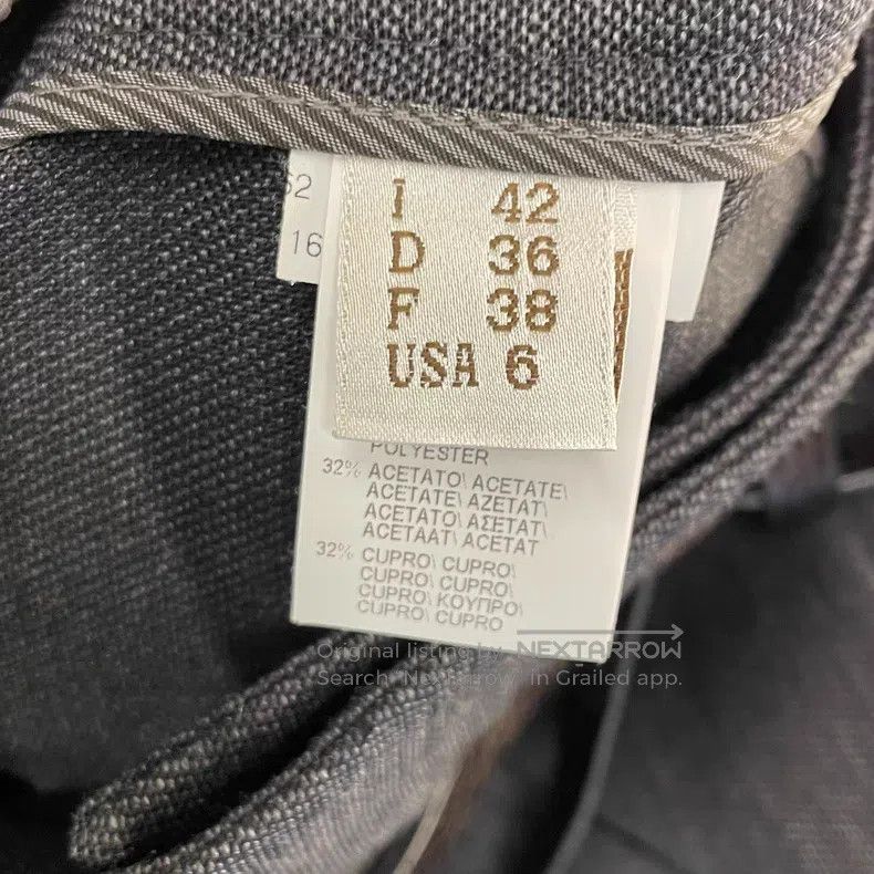 Brunello Cucinelli Brunello Cucinelli Black Grey Polyester Acetate Trousers Size 27" / US 4 / IT 40 - 4 Thumbnail