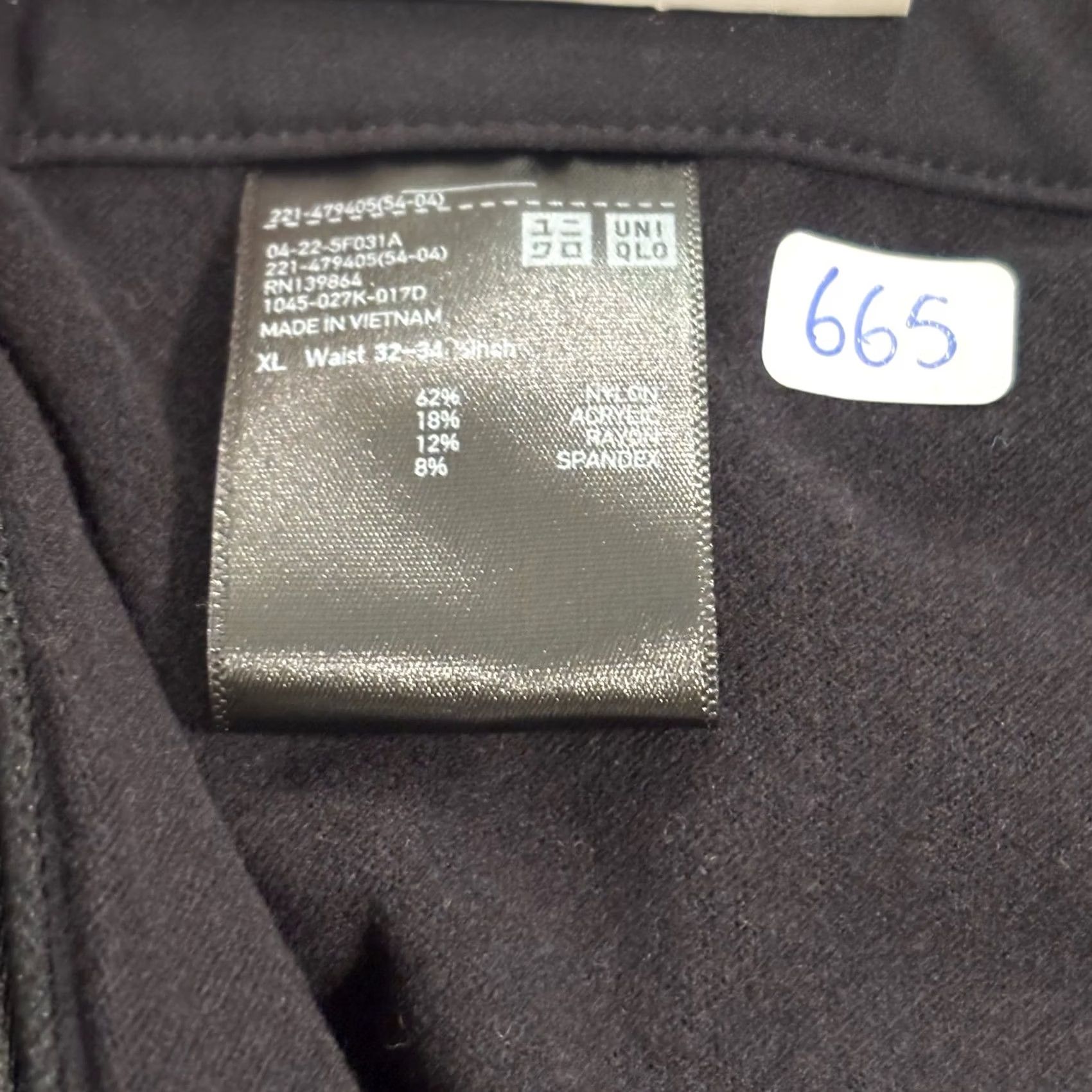 Uniqlo Uniqlo Women Warm Stretch Pants Black XL Thermal Trousers Size 40" / US 18 - 4 Thumbnail