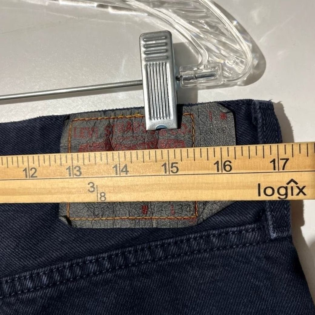 Levi's VNT Levi's 501 Jeans 34x34 Dark Indigo Blue Straight Leg Button Fly Denim M20 Mens Jeans Regular Rise 34 in Denim Blue Vintage: No Size US 34 / EU 50 - 6 Thumbnail