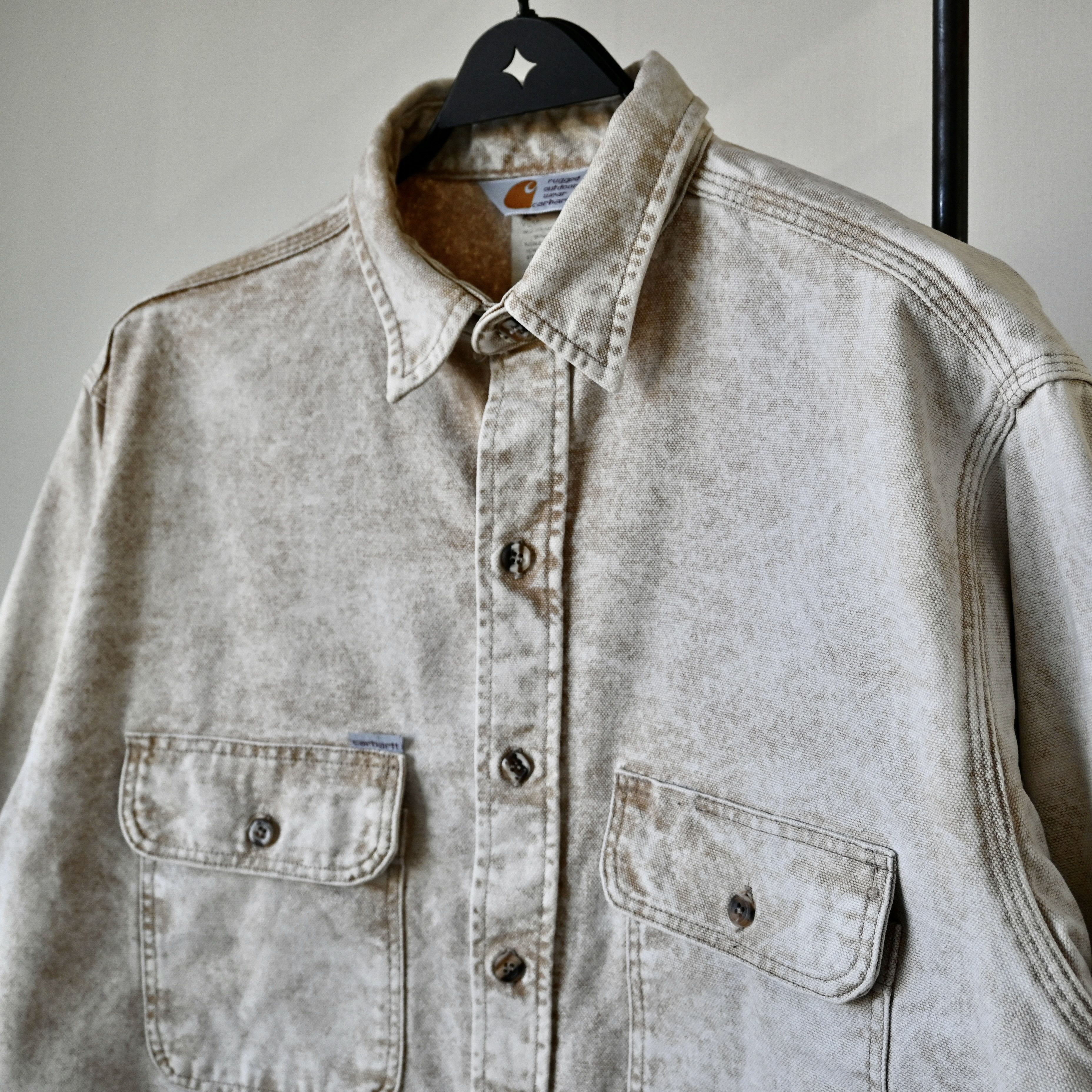 Carhartt VTG Carhartt acid brown duck work shirt, made in USA Size US L / EU 52-54 / 3 - 9 Thumbnail