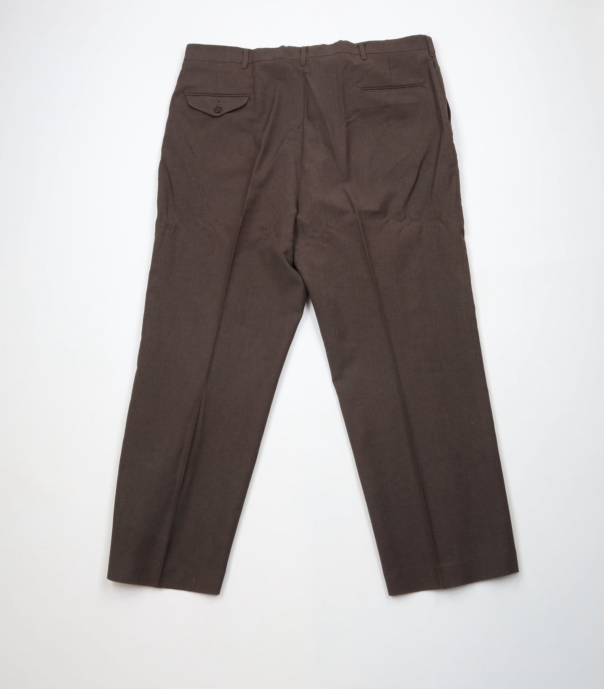Vintage Vintage 90s Streetwear Worsted Wide Leg Chino Pants Brown Size US 42 / EU 58 - 12 Thumbnail