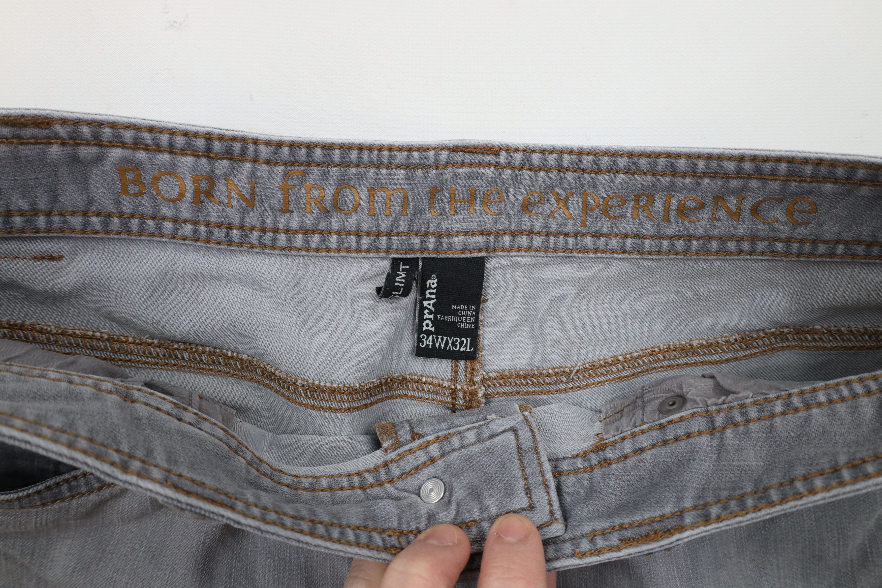 Prana × Vintage prAna Breathe Faded Stretch Outdoor Hiking Trail Jeans Gray Size US 34 / EU 50 - 7 Thumbnail