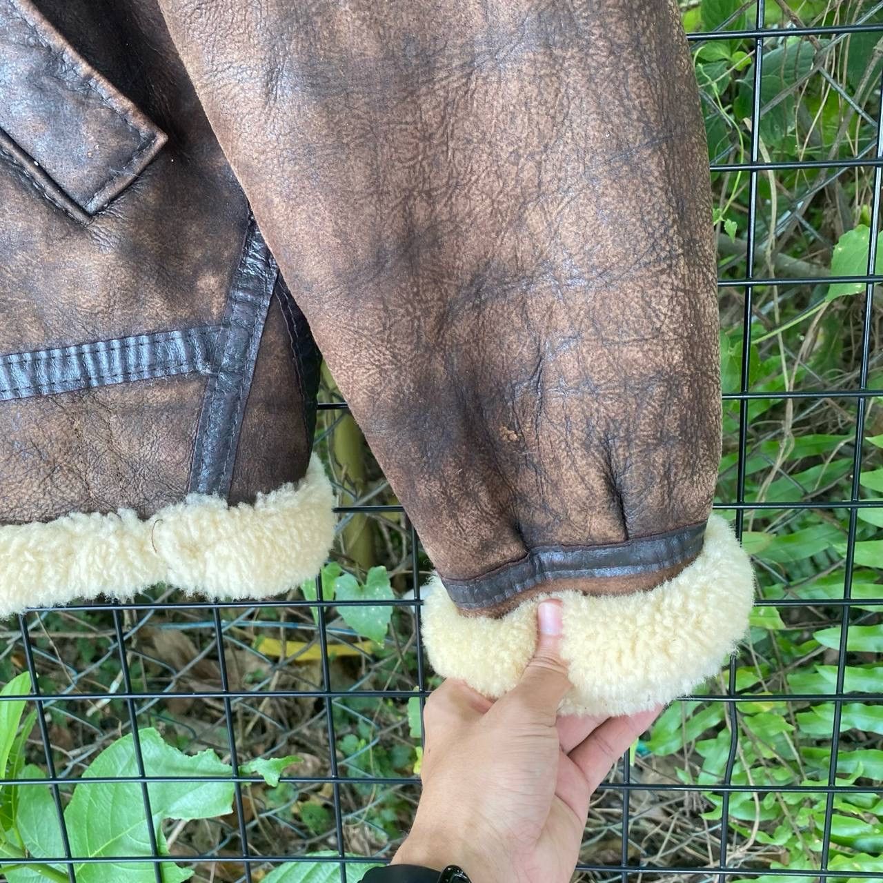 Genuine Leather Vtg B3 US Sheepskin Leather Craft Jacket Size US S / EU 44-46 / 1 - 5 Thumbnail