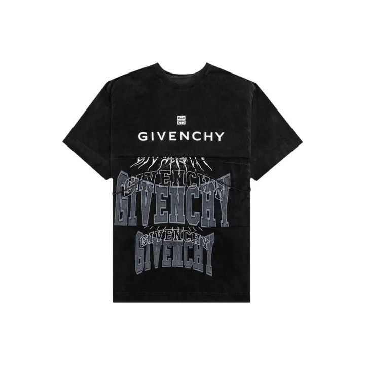 Givenchy Givenchy Black Geometric Print Short Sleeve T-Shirt Size US S / EU 44-46 / 1 - 1 Thumbnail