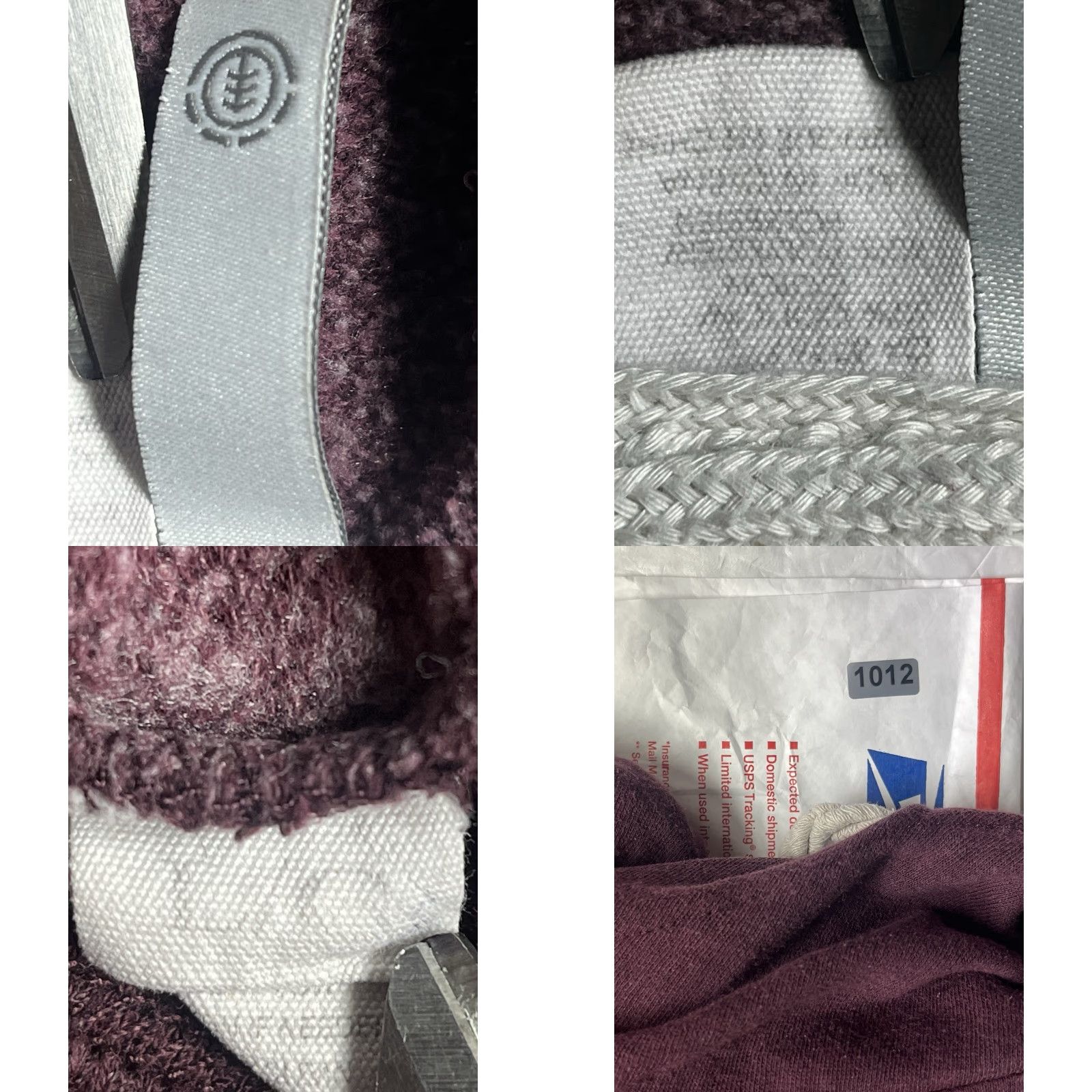 Element VINTAGE ELEMENT BURGUNDY Cross Neck Pullover Hoodie Men L Shirt? Size US L / EU 52-54 / 3 - 8 Thumbnail