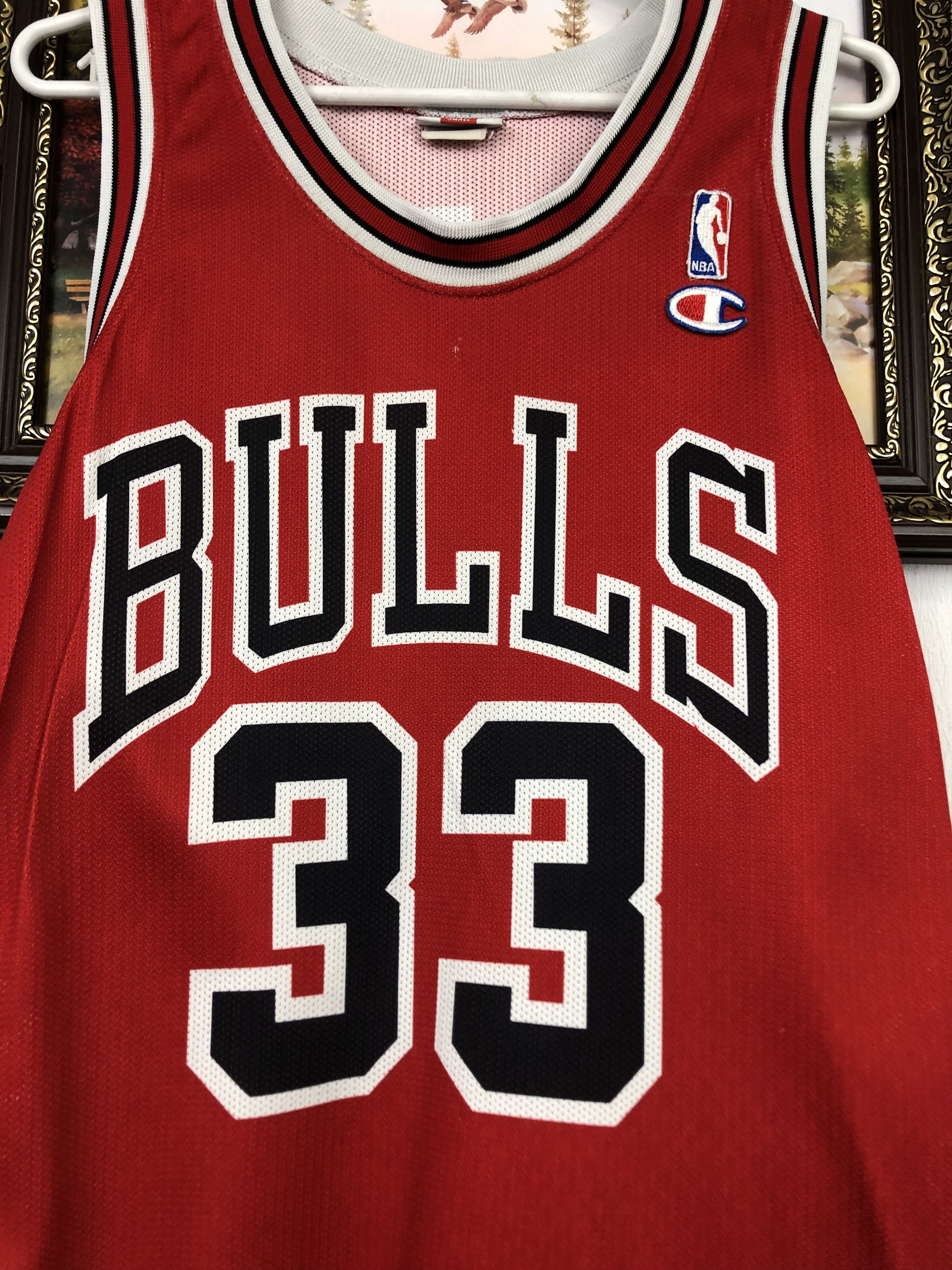 Champion Vintage 90's Champion Chicago Bulls NBA Jersey Pippen Mens Size US S / EU 44-46 / 1 - 3 Thumbnail