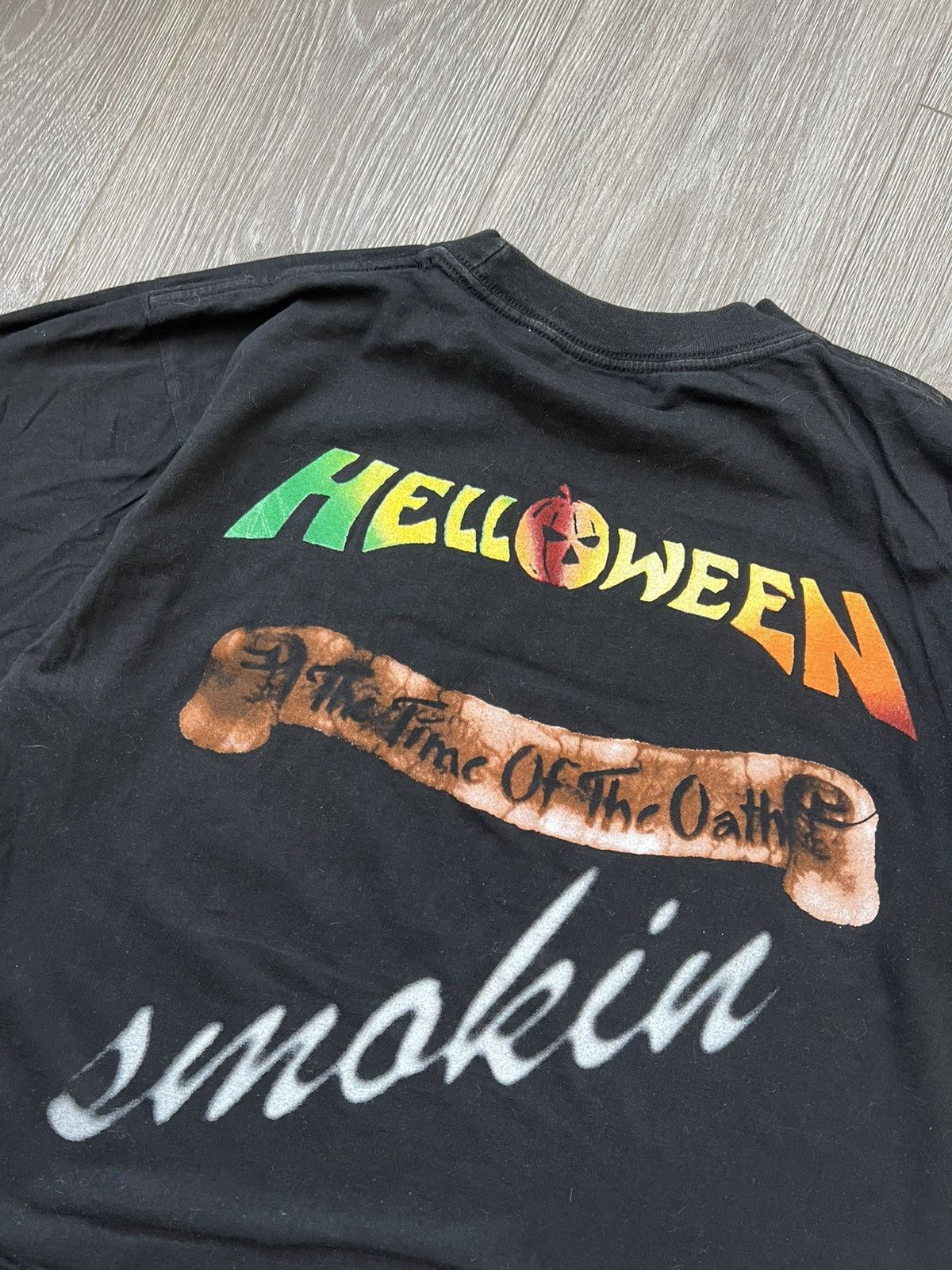 Band Tees Vintage 90s Helloween Band T-Shirt Merch Rock Size US L / EU 52-54 / 3 - 8 Thumbnail