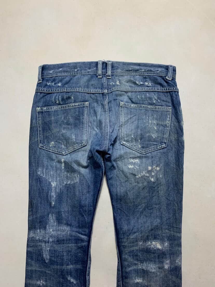 Kapital 2000’s Gladnews disstres denim jeans kapital/helmutlang Size US 31 - 5 Thumbnail