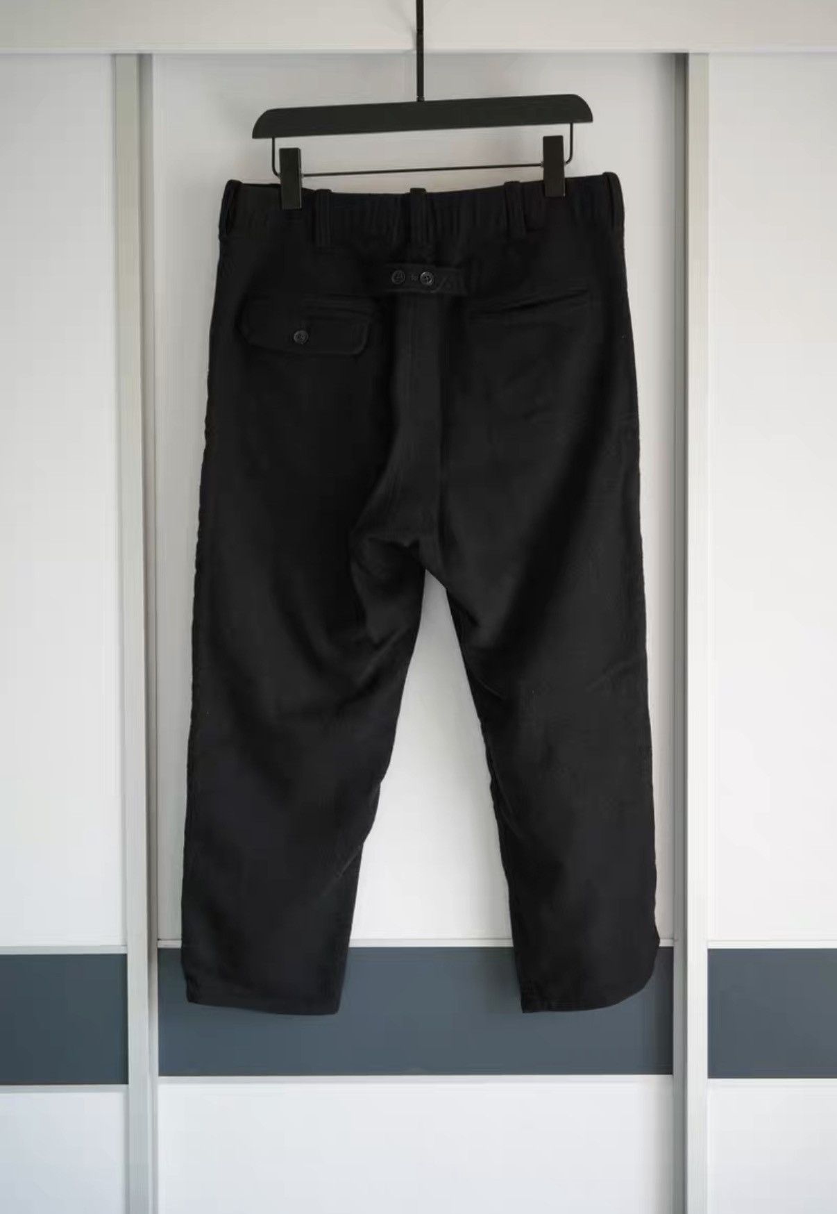 Yohji Yamamoto Yohji Yamamoto 13AW Boiled Wool Tie-Waist Trousers K4 Size US 32 / EU 48 - 2 Thumbnail