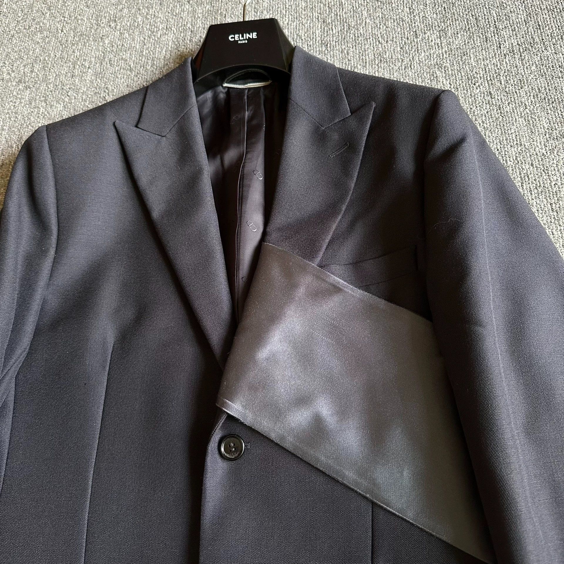 Dior dior men mist blue satin suit jacket Size US M / EU 48-50 / 2 - 2 Thumbnail