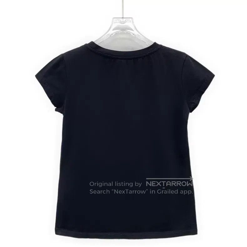 Loewe Loewe Black Logo Lettering Diamond Design Cotton Round Nec Size M / US 6-8 / IT 42-44 - 2 Thumbnail