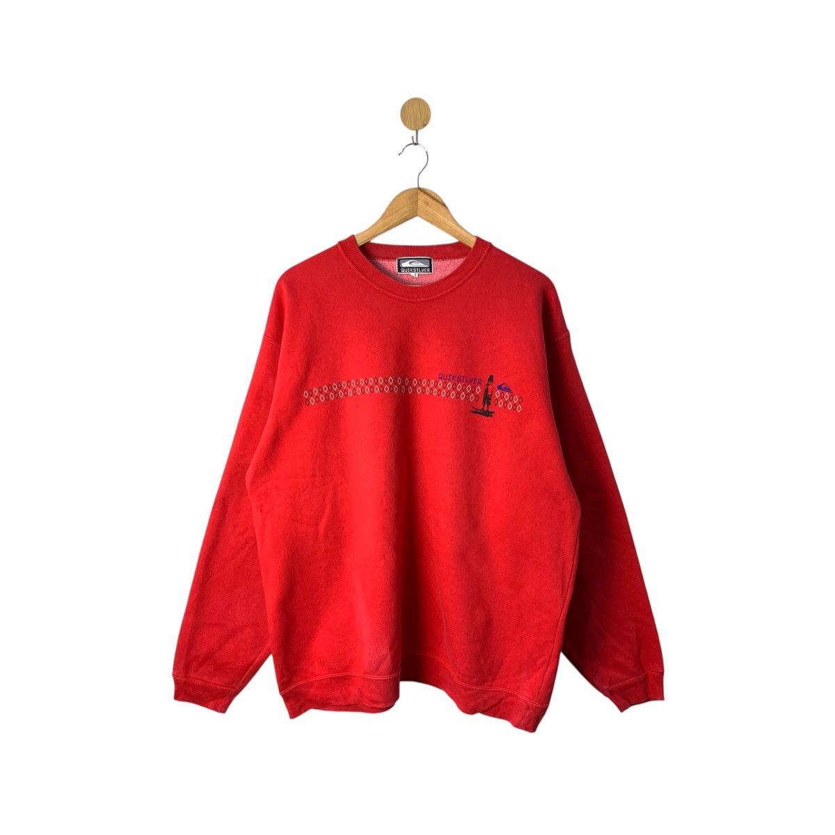 Quiksilver ‘Rare!! Vintage Quiksilver Sweatshirt Size US L / EU 52-54 / 3 - 1 Thumbnail