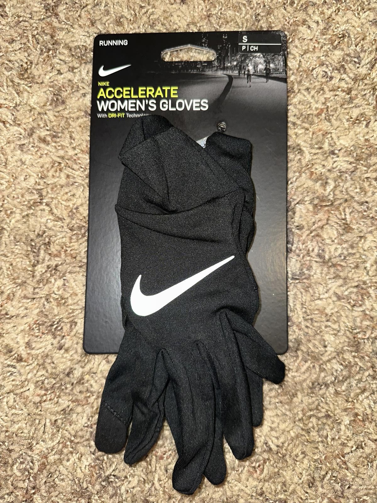 Nike Nike Accelerate Womens Running Gloves Size ONE SIZE - 1 Thumbnail