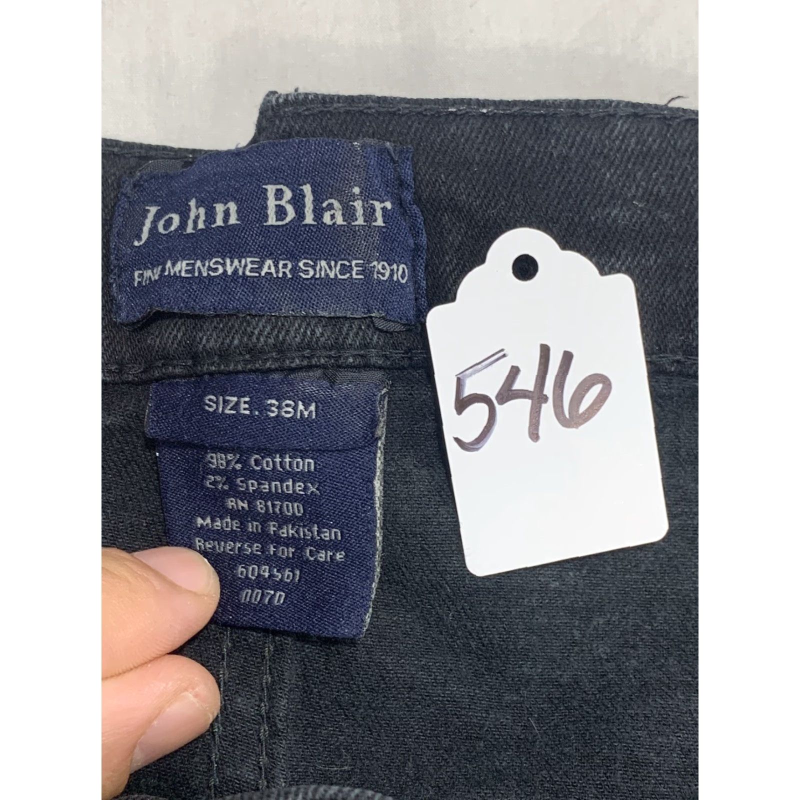Blair John Blair Mens Pants Black 38 X 30 Denim Casual Everyday Comfort Regular Size US 38 / EU 54 - 6 Thumbnail