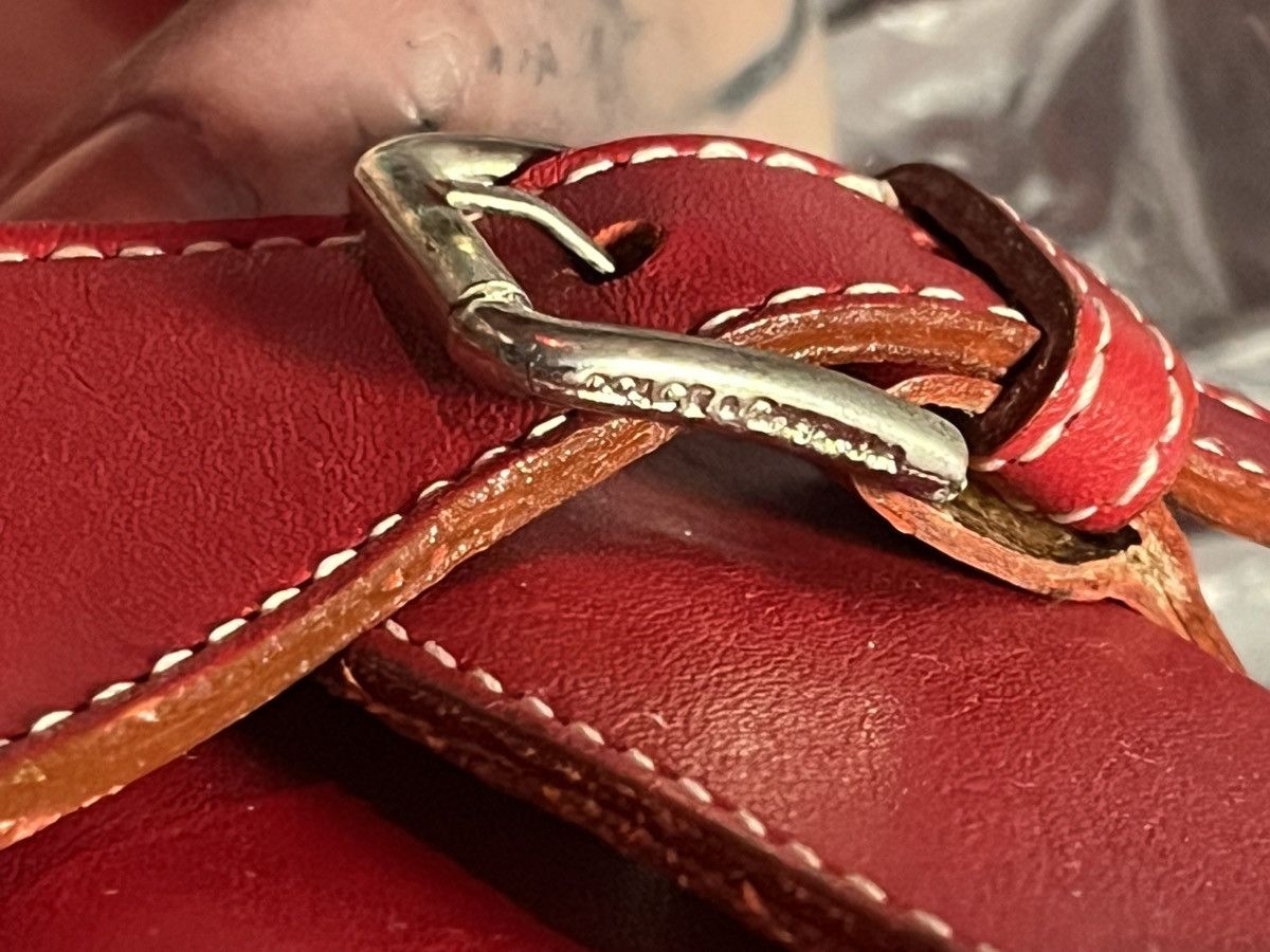 Dolce & Gabbana × Vintage Red Leather Shoulder Bag – 2000s Chic with Metal Ring Detail Size ONE SIZE - 5 Thumbnail