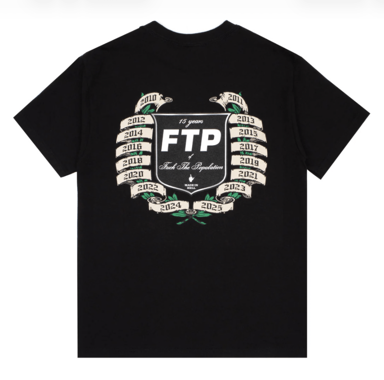Fuck The Population NEW FTP 15 Year Anniversary Tee - Black -XXL Size US XXL / EU 58 / 5 - 1 Thumbnail