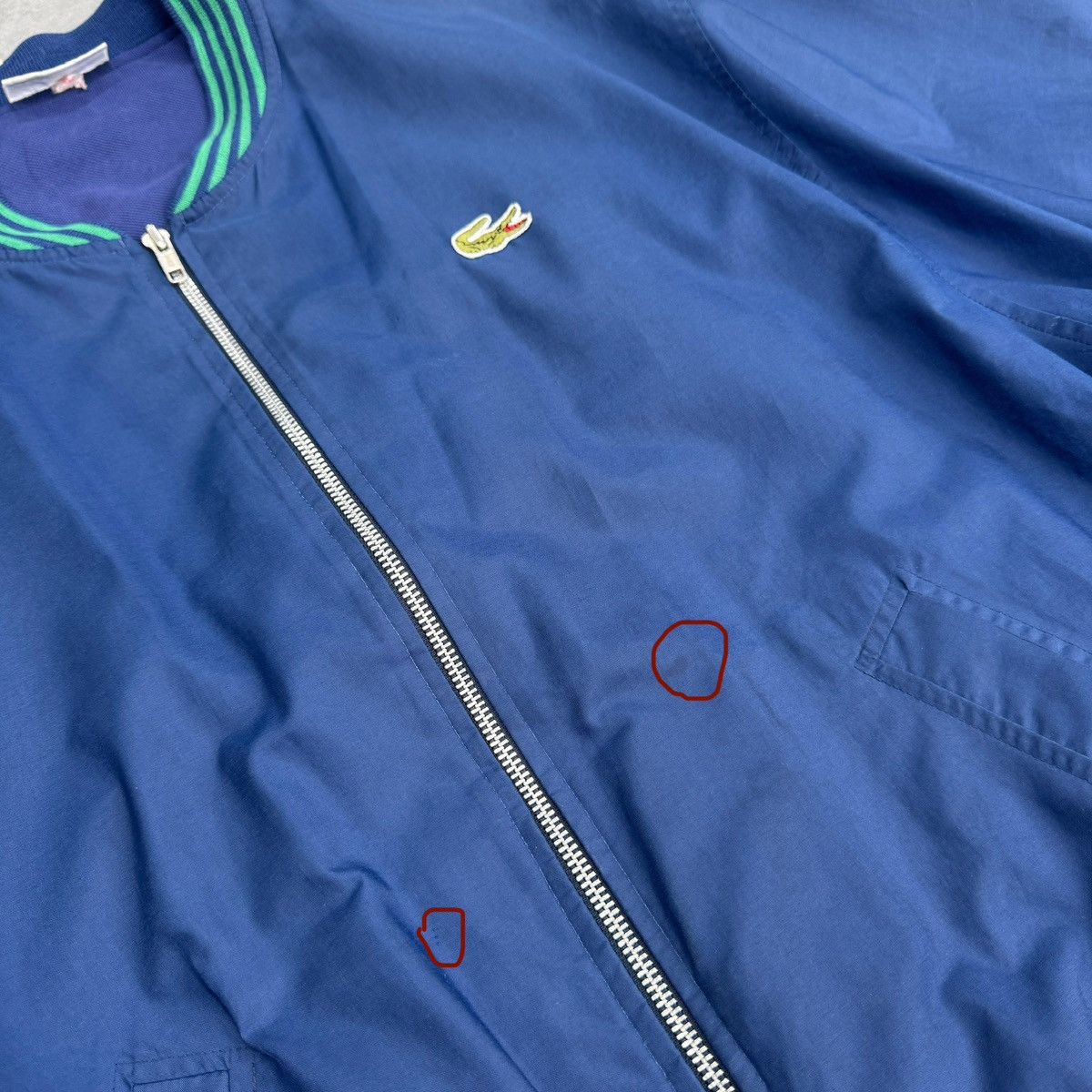 Lacoste Vintage Lacoste Chemise Bomber Jacket Blue Men Size 6 /L/XL Size US L / EU 52-54 / 3 - 13 Thumbnail