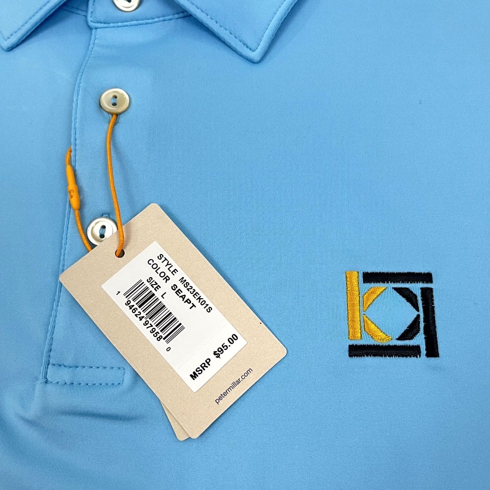 Peter Millar Peter Millar Summer Comfort Polo Shirt Mens L Blue Athletic Golf Preppy NEW Size US L / EU 52-54 / 3 - 2 Thumbnail