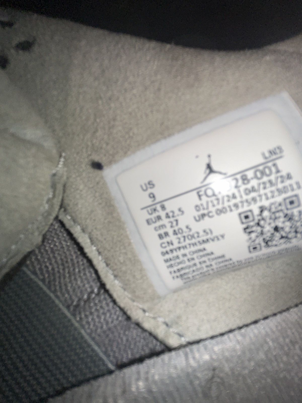 Jordan Brand Jordan 4 “wet cement” Size US 9 / EU 42 - 5 Thumbnail