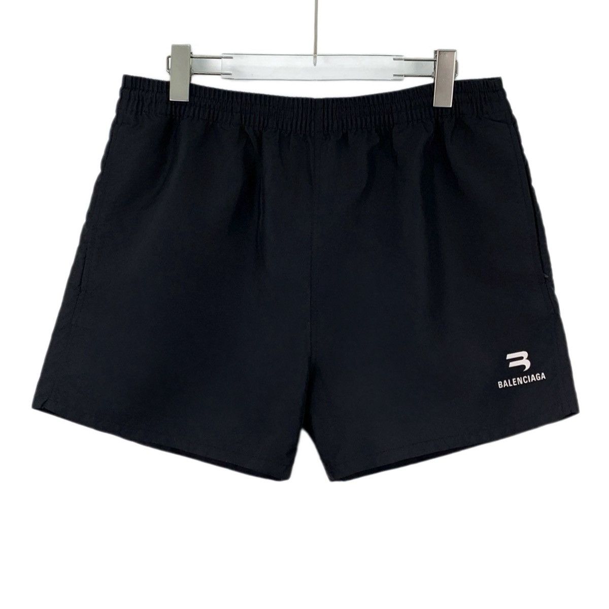 Balenciaga Balenciaga Sport B Black Casual Sports Shorts K26WX Size US 36 / EU 52 - 1 Thumbnail