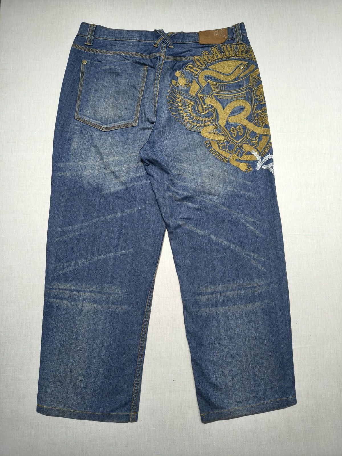Southpole CRAZY EMROIDERED ROCAWEAR JEANS 🥵🥵(024) Size US 38 / EU 54 - 1 Thumbnail