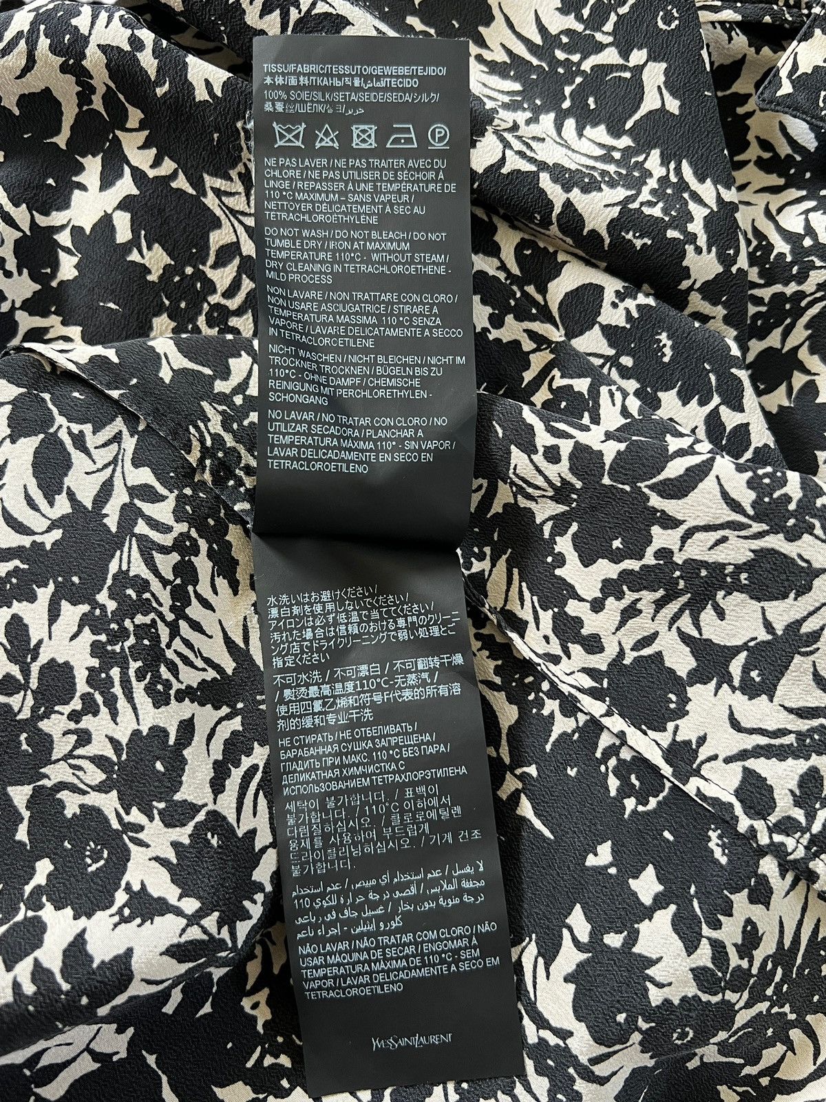 Hedi Slimane × Saint Laurent Paris Saint Laurent Paris Silk Floral Button Shirt Size US S / EU 44-46 / 1 - 16 Thumbnail